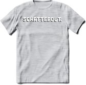 Schattebout - Valentijn T-Shirt | Grappig Valentijnsdag Cadeautje voor Hem en Haar | Dames - Heren - Unisex | Kleding Cadeau | - Licht Grijs - Gemaleerd - XXL