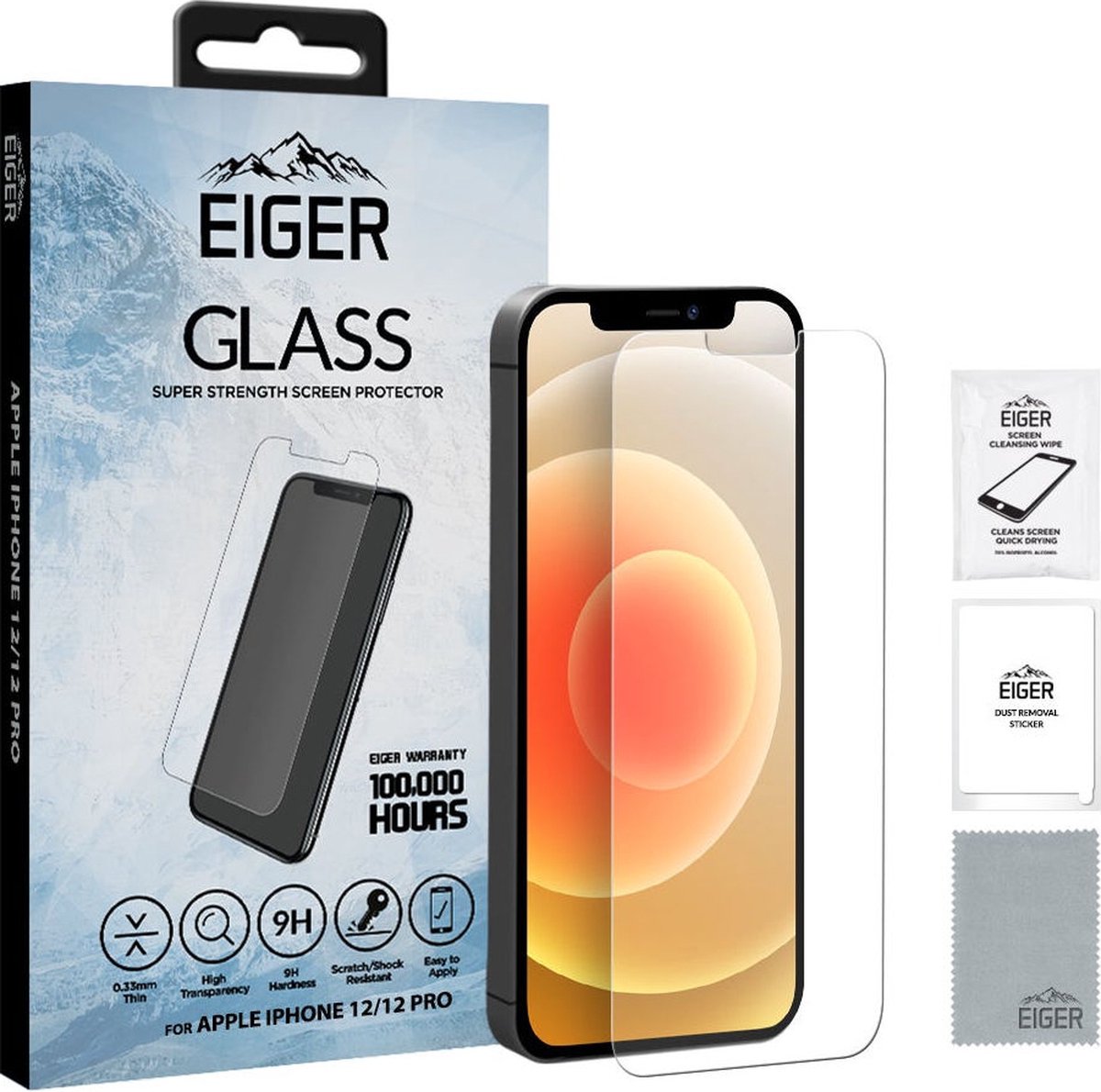 Protection écran verre trempé Eiger 3D GLASS Apple iPhone 11/XR