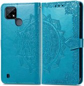 iMoshion Mandala Booktype Realme C21 hoesje - Turquoise