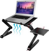 LuxeBass - Notebookstandaard - Universele laptop standaard - Opvouwbaar - Inklapbaar - 7 tot 16 inch - Stand voor op tafel/bureau/bed/schoot