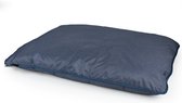 Duvo+ poly kussen vierkant siesta aqua l - 120x80x10cm blauw/lichtblauw