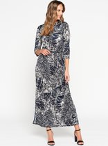 LOLALIZA Maxi jurk - Marine Blauw - Maat 38