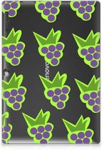 Bumper Case Lenovo Tab 10 | Tab 2 A10-30 Siliconen Hoesje Druiven met transparant zijkanten