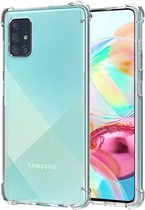 Crystal Backcase Transparant Shockproof Hoesje Samsung Galaxy A71 - Telefoonhoesje - Smartphonehoesje - Zonder Screen Protector