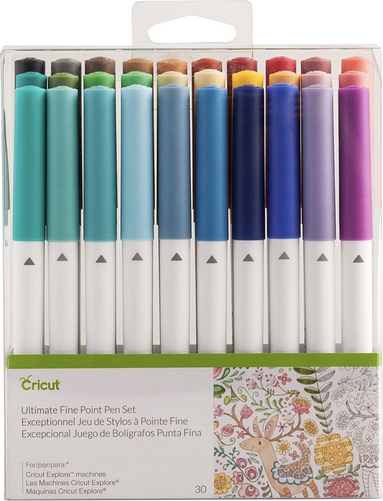 Cricut Explore/Maker Pennen met Fijne Punt – 0,4 mm (30 stuks)