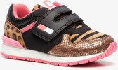 Blue Box meisjes sneakers met dierenprint - Bruin - Maat 26