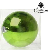 LuxuryLiving - Kerstbal - Christmas Planet 5221 - 15 cm - Plastic - Groen