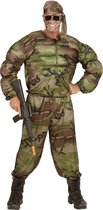 Widmann - Leger & Oorlog Kostuum - Super Soldaat Uit De Sportschool Kostuum - - Maat 158 - Carnavalskleding - Verkleedkleding