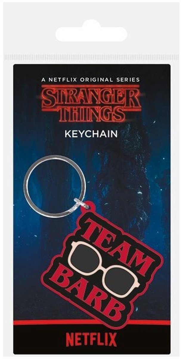 Stranger Things Team Barb Rubber Keychain