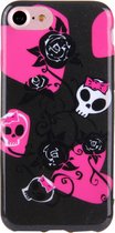 Apple iPhone 7 Hoesje - Mobigear - Design Serie - TPU Backcover - Schedel - Hoesje Geschikt Voor Apple iPhone 7