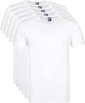 Alan Red - Giftbox Derby O-Hals T-shirts Wit (5Pack) - Maat XL - Regular-fit