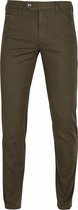 Meyer - Chicago Chino Donkergroen - Modern-fit - Chino Heren maat 50