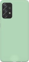 Ceezs Pantone siliconen hoesje geschikt voor Samsung Galaxy A72 - silicone Back cover in een unieke pantone kleur - groen