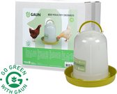 Gaun Pluimvee drinktoren – Bio kunststof – Waterdispenser - 100% gerecycled materiaal – 1,5 Liter – 24x20x22 cm - Green lemon