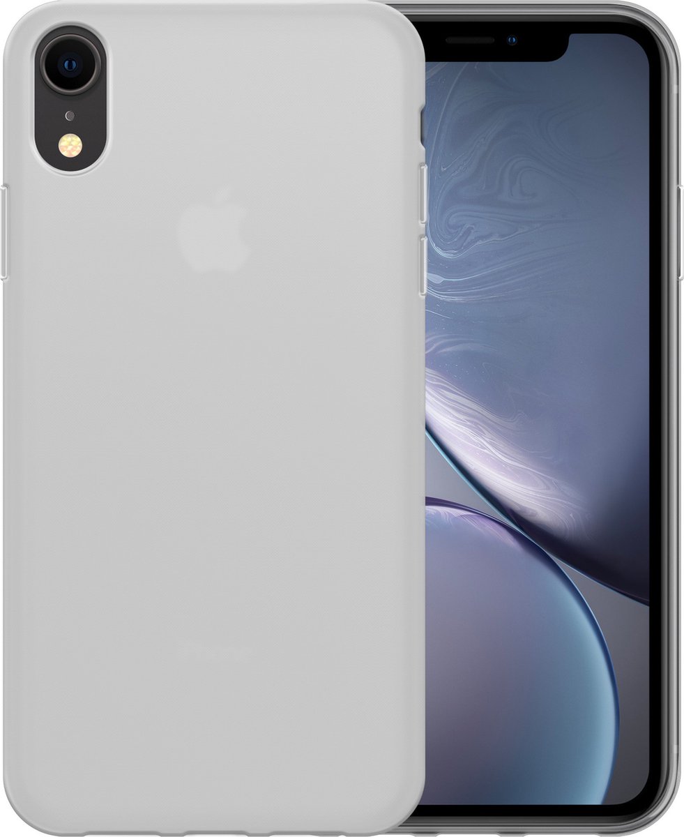 Ceezs telefoonhoesje geschikt voor Apple iPhone Xr hoesje siliconen - backcover - optimale bescherming - Matte Transparant