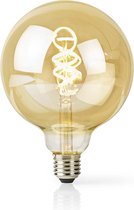 Nedis SmartLife LED Filamentlamp | Wi-Fi | E27 | 360 lm | 4.9 W | Warm tot koel wit | 1800 - 6500 K | Glas | Android™ / IOS | Globe | 1 Stuks