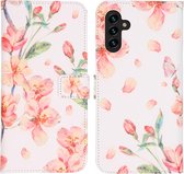 iMoshion Design Softcase Book Case Samsung A13 (5G) / A04s hoesje - Blossom Watercolor