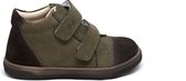 Emel Kinderschoenen met Klittenband - Khaki - Leder - Velcroschoenen - Maat 22