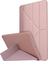 Apple iPad 9 10.2 (2021) Hoes - Mobigear - Origami Serie - Kunstlederen Bookcase - Roségoud - Hoes Geschikt Voor Apple iPad 9 10.2 (2021)