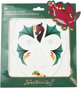 Great Pretenders Verkleden Gezicht Stickers Dragon