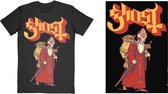 Ghost Heren Tshirt -XL- Greetings From Papa Noel Zwart