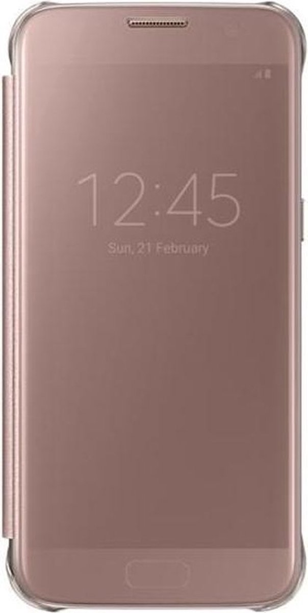 Samsung clear view cover - roze goud - voor Samsung G930 Galaxy S7