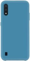 LuxeBass Hoesje geschikt voor Samsung Galaxy A01 siliconen hoesje - Blauw - telefoonhoes - gsm hoes - gsm hoesjes