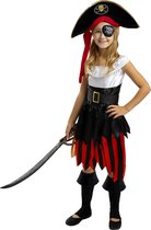 FUNIDELIA Piraten Kostuum voor meisjes - Maat: 135 - 152 cm