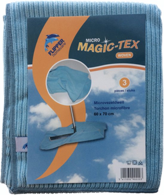 Flipper Magic Tex Microvezeldweilen Geweven - 60 x 70 cm - 3 stuks - rood, geel, blauw