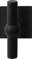 GPF8240.02 Hipi kruiskruk op vierkante rozet zwart, 50x50x8mm