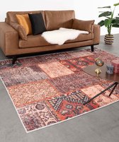 Patchwork vloerkleed Ancient Rusty Red No.6 240x340 cm