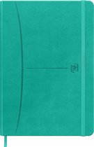 Carnet A5 Oxford Signature damier 5mm 160 pages turquoise