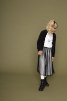 Le Chic Meisjes Olena Glam Knit Cardigan Black