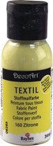 Flacon peinture tissu jaune 34 ml