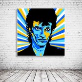 Pop Art Willy aka Mink Deville Poster in lijst - 90 x 90 cm en 2 cm dik - Fotopapier Mat 180 gr Framed - Popart Wanddecoratie inclusief lijst