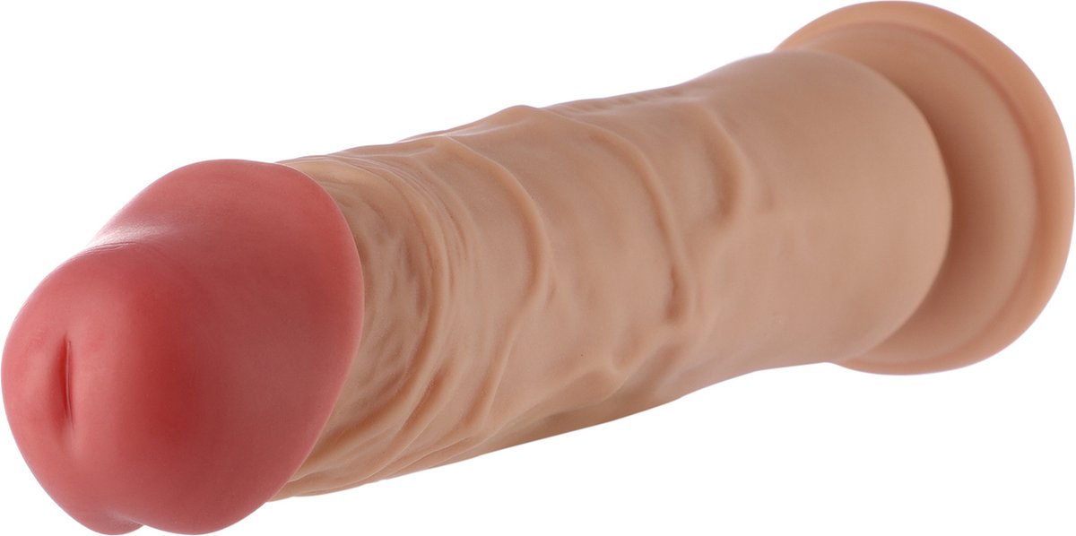 Goedkoopste Dildo 3XLR voor Auxfun Basic Seksmachine Beige 19 cm