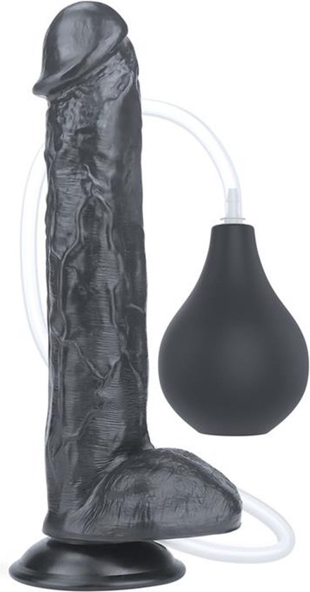 LoveToy - Squirting dildo - spuitende 27 cm - zwart
