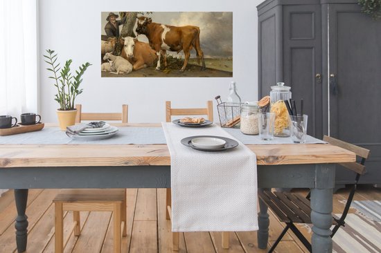 Affiche Le Taureau - Peinture de Paulus Potter - 120x60 cm