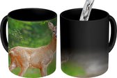 Magische Mok - Foto op Warmte Mok - Hert - Gras - Bos - 350 ML