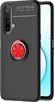 Realme X50 Hoesje - Mobigear - Armor Ring Serie - TPU Backcover - Zwart - Hoesje Geschikt Voor Realme X50