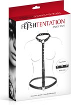Fetish Tentation - Bondageharnas - Met Pinnen - Zwart