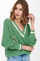 Only Trui Onlcoleen L/s V-neck Pullover Knt 15250197 Creme De Menthe Dames Maat - XL