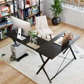 L Vormig bureau - 158x120x59cm - MDF - Kantoor - Gaming Bureau -  Hoekbureau