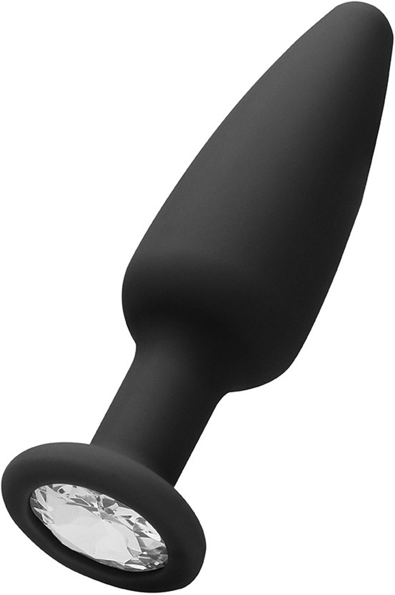 Cone-Shaped Diamond Butt Plug - Black