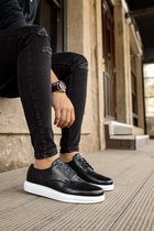Chekich CH003 BT LEDEREN HERENSCHOENEN ZWART