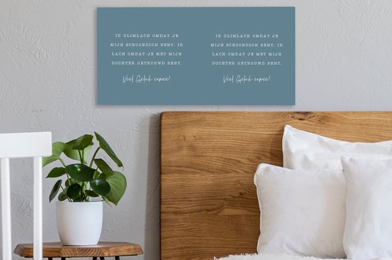 Tableau sur toile Relation - Fils - Citations - 40x20 cm - Décoration murale