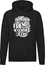 Whiskey and friends make a great blend hoodie | sweater | whisky | drank |kado | trui | unisex | capuchon