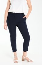 Cassis Dames Effen broek met slim fit - Broek - Maat 48