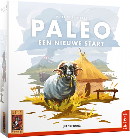 Bordspel: Paleo Uitbreiding: Een nieuwe start Bordspel, van het merk 999 Games