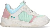 Bunnies JR Charlie Chunky Meisjes Lage Sneakers - Wit/Groen - Leer - Veters